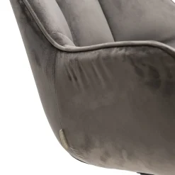 Draaibare Eetkamerstoel Carnaby, Anthracite, Velvet