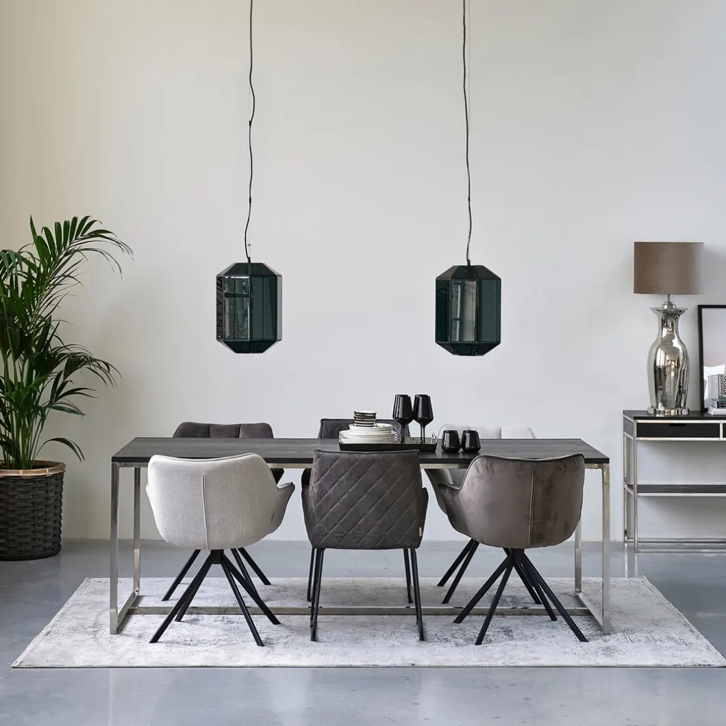 Draaibare Eetkamerstoel Carnaby, Anthracite, Velvet