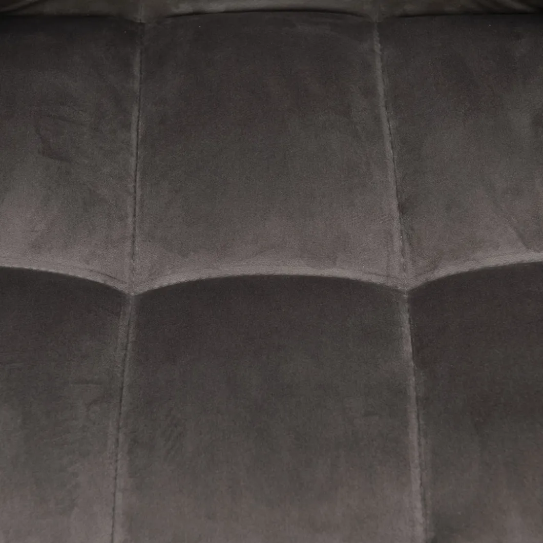 Draaibare Eetkamerstoel Carnaby, Anthracite, Velvet