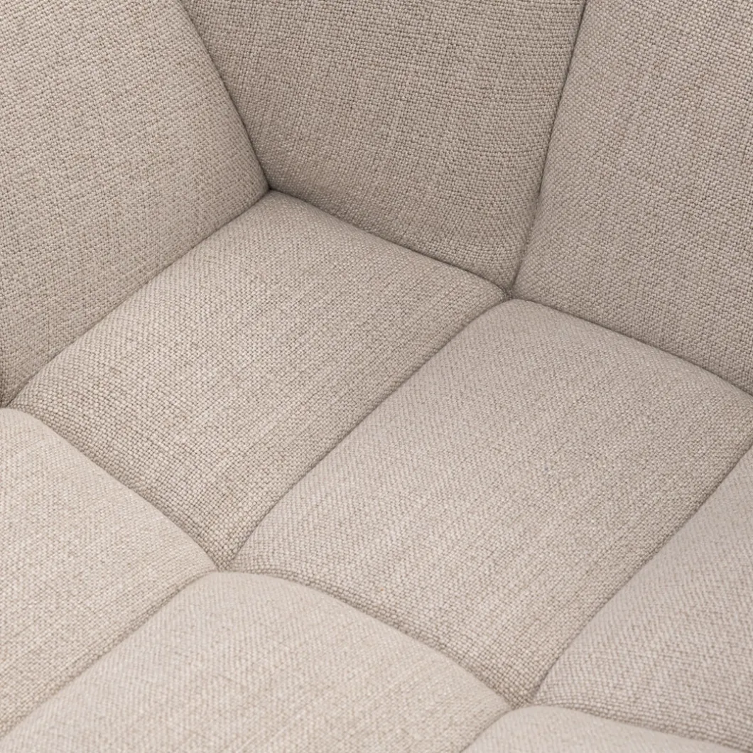 Draaibare Eetkamerstoel Carnaby, Fabulous Flax, Mouliné Linen