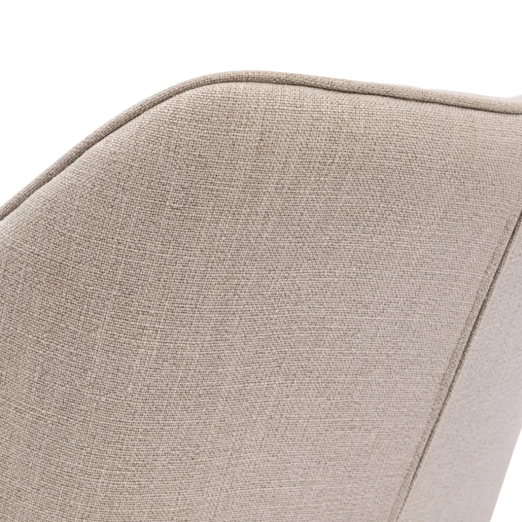 Draaibare Eetkamerstoel Carnaby, Fabulous Flax, Mouliné Linen