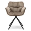 Draaibare Eetkamerstoel Carnaby, Golden Mink, Velvet