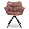 Draaibare Eetkamerstoel Carnaby, Rose Stain, Velvet