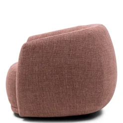 Draaibare fauteuil Leonardo, Koraalroze