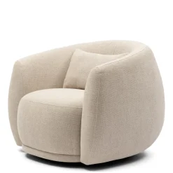 Draaibare fauteuil Leonardo, Naturel