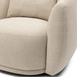 Draaibare fauteuil Leonardo, Naturel