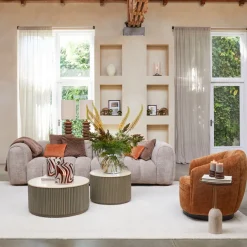 Draaibare fauteuil The Countess, Bruin