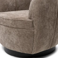 Draaibare fauteuil The Countess, Taupe