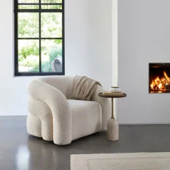 Draaibare fauteuil Vittorio, Wit