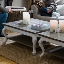 Driftwood Coffee Table, 90x90 cm