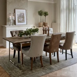 Eetkamerstoel Balmoral, Flanders Flax, Oxford Weave