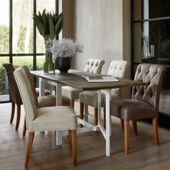 Eetkamerstoel Cape Breton, Flax, Linnen