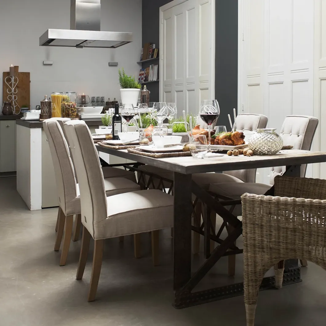 Eetkamerstoel Cape Breton, Flax, Linnen