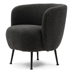 Eetkamerstoel Corralillo Armchair, Beluga, Bouclé