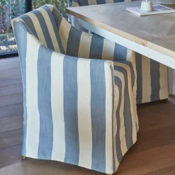 Eetkamerstoel Firenze, Blue Striped