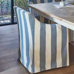 Eetkamerstoel Firenze, Blue Striped