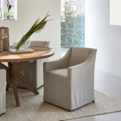 Eetkamerstoel Firenze, Fabulous Flax, Linnen