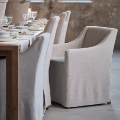 Eetkamerstoel Firenze, Fabulous Flax, Linnen