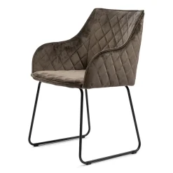 Eetkamerstoel Frisco Drive, Anthracite, Velvet