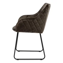 Eetkamerstoel Frisco Drive, Anthracite, Velvet