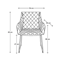 Eetkamerstoel Frisco Drive, Coffee, Pellini