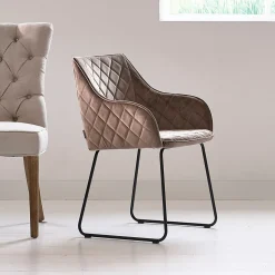 Eetkamerstoel Frisco Drive, Golden Mink, Velvet