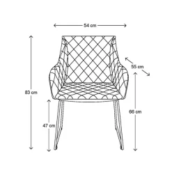 Eetkamerstoel Frisco Drive, Golden Mink, Velvet