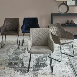 Eetkamerstoel Frisco Drive, Golden Mink, Velvet