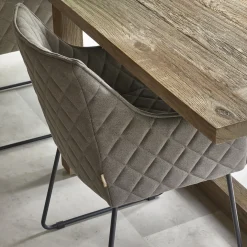 Eetkamerstoel Frisco Drive, Dark Taupe, Belgium Weave