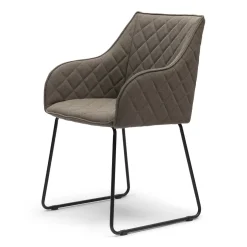 Eetkamerstoel Frisco Drive, Dark Taupe, Belgium Weave