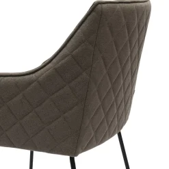 Eetkamerstoel Frisco Drive, Dark Taupe, Belgium Weave
