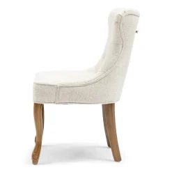 Eetkamerstoel George, Antique White, Rich Tweed