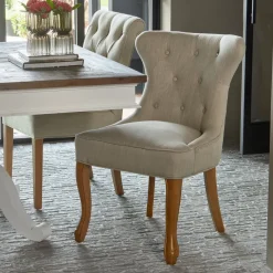 Eetkamerstoel George, Flax, Linnen