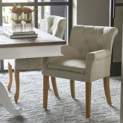 Eetkamerstoel La Scala, Flax, Linnen