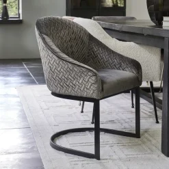 Eetkamerstoel Lincoln, Anthracite, Velvet