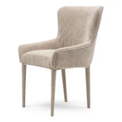 Eetkamerstoel met armleuning Corvara, Beige