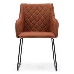 Eetkamerstoel met armleuning Frisco Drive, Bruin