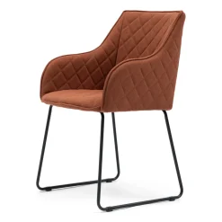 Eetkamerstoel met armleuning Frisco Drive, Bruin