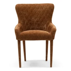 Eetkamerstoel met armleuning Corvara, Bruin