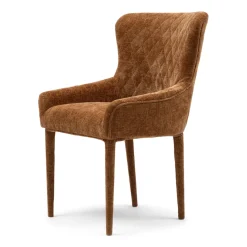 Eetkamerstoel met armleuning Corvara, Bruin