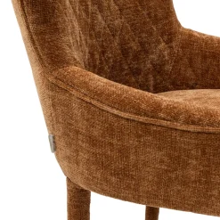 Eetkamerstoel met armleuning Corvara, Bruin