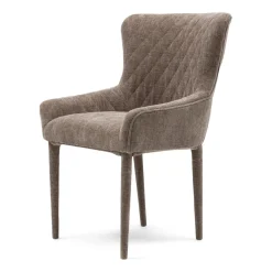 Eetkamerstoel met armleuning Corvara, Taupe