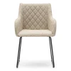 Eetkamerstoel met armleuning Frisco Drive, Natural Grey