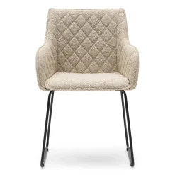 Eetkamerstoel met armleuning Frisco Drive, Natural Grey