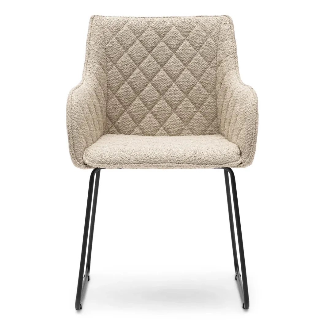 Eetkamerstoel met armleuning Frisco Drive, Natural Grey