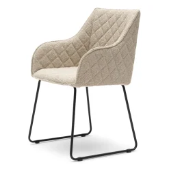 Eetkamerstoel met armleuning Frisco Drive, Natural Grey