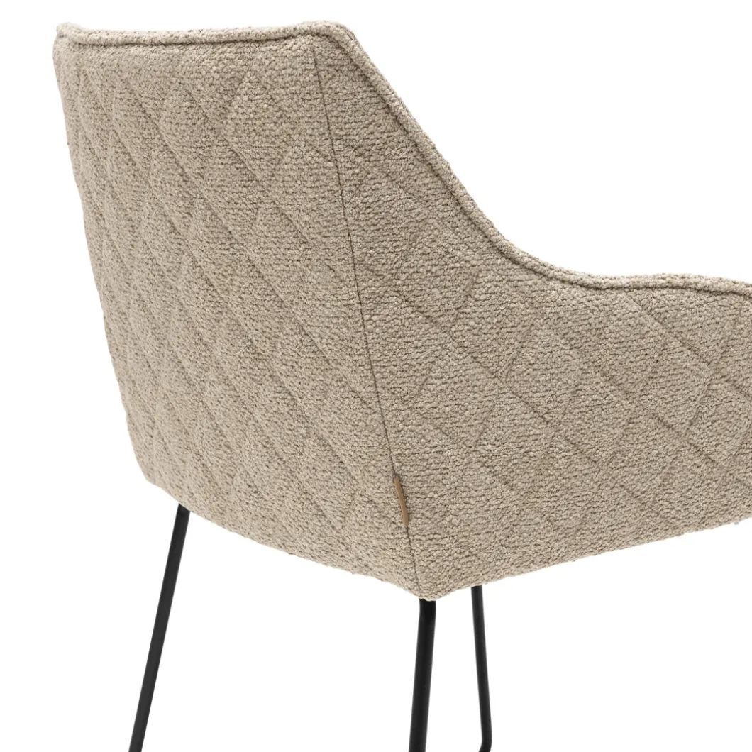 Eetkamerstoel met armleuning Frisco Drive, Natural Grey