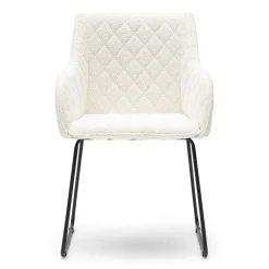 Eetkamerstoel met armleuning Frisco Drive, Simply White