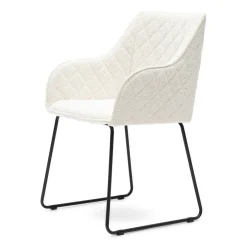 Eetkamerstoel met armleuning Frisco Drive, Simply White