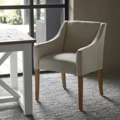 Eetkamerstoel Savile Row, Flanders Flax, Oxford Weave